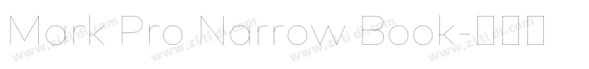 Mark Pro Narrow Book字体转换